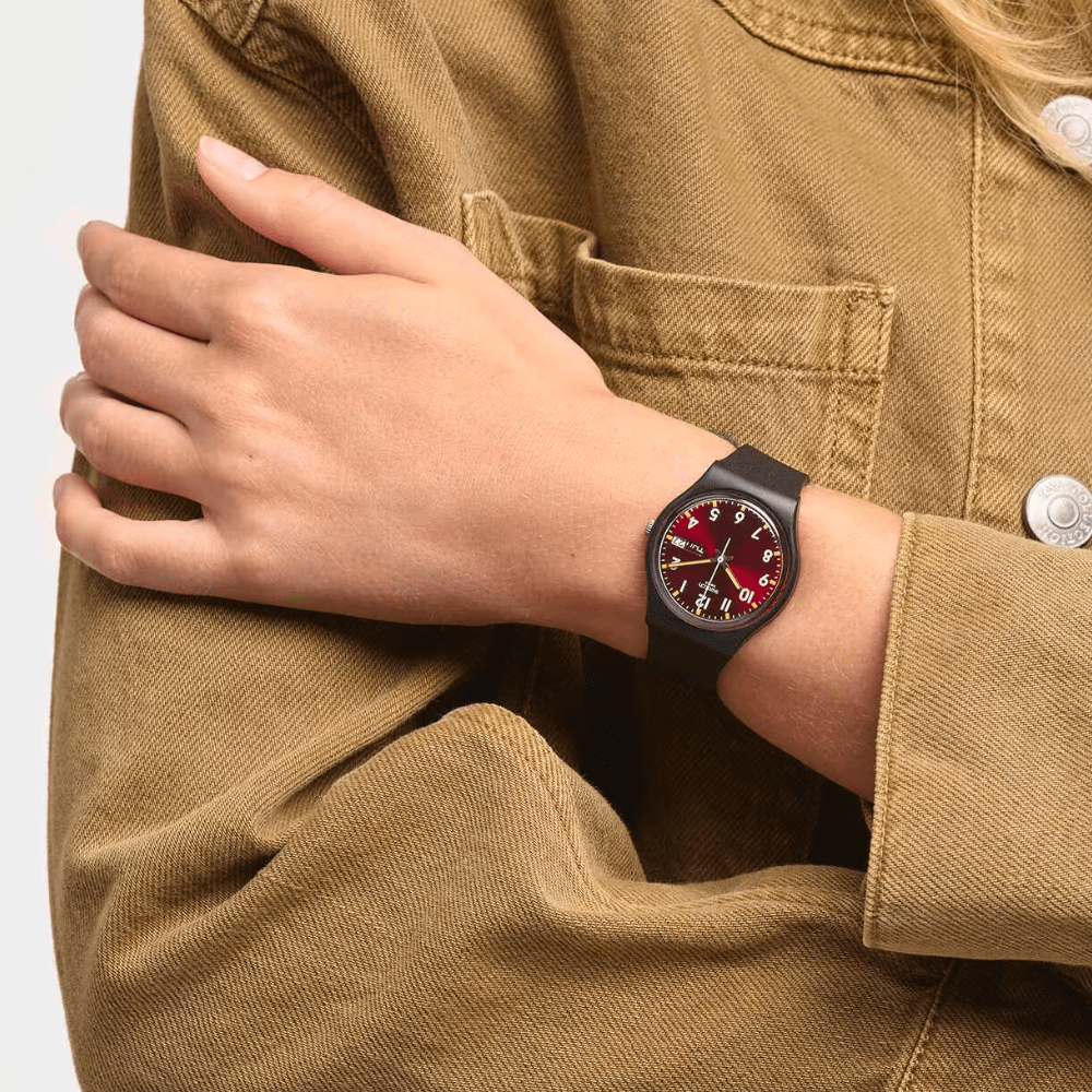RELOJ SWATCH GB753 SIR RED NEGRO UNISEX2
