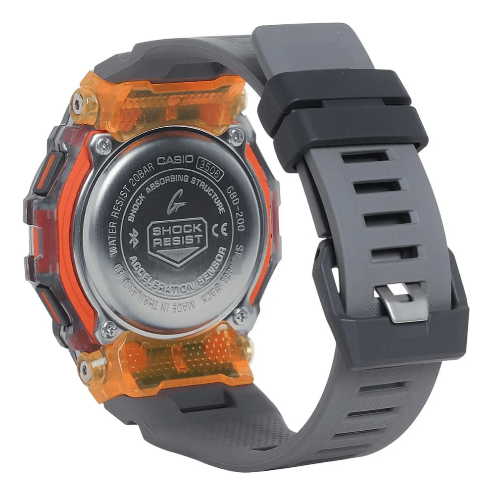 Reloj Casio G-Shock GBD-200SM-1A5DR G-Squad Digital Deportivo Bluetooth Naranja5
