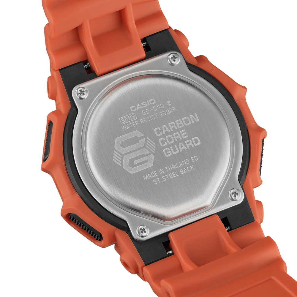 Reloj Casio G-Shock GD-010-4DR Digital Core Guard Naranja Hombre4