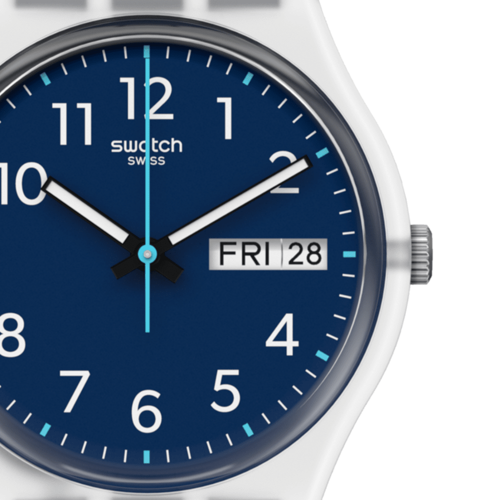 RELOJ SWATCH GE725 UNISEX RINSE REPEAT NAVY AZUL3