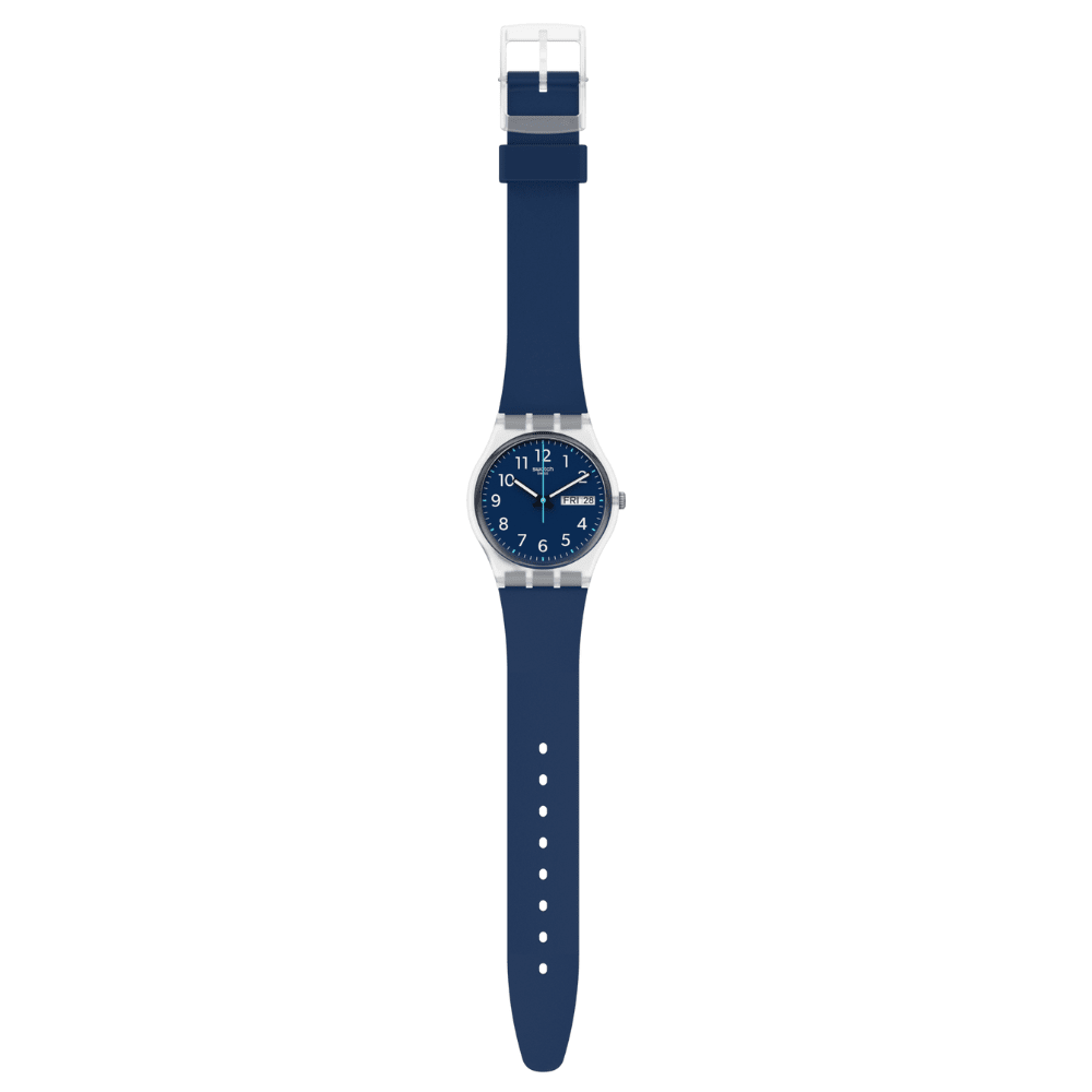 RELOJ SWATCH GE725 UNISEX RINSE REPEAT NAVY AZUL4