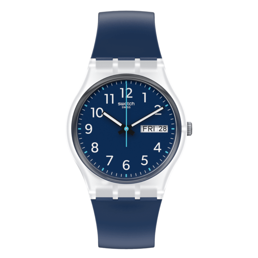 RELOJ SWATCH GE725 UNISEX RINSE REPEAT NAVY AZUL1