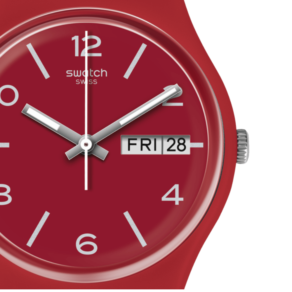 RELOJ SWATCH GR710 LAZERED ROJO UNISEX2