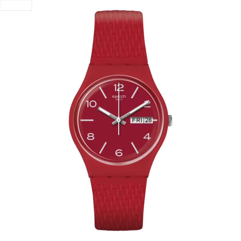 RELOJ SWATCH GR710 LAZERED ROJO UNISEX1