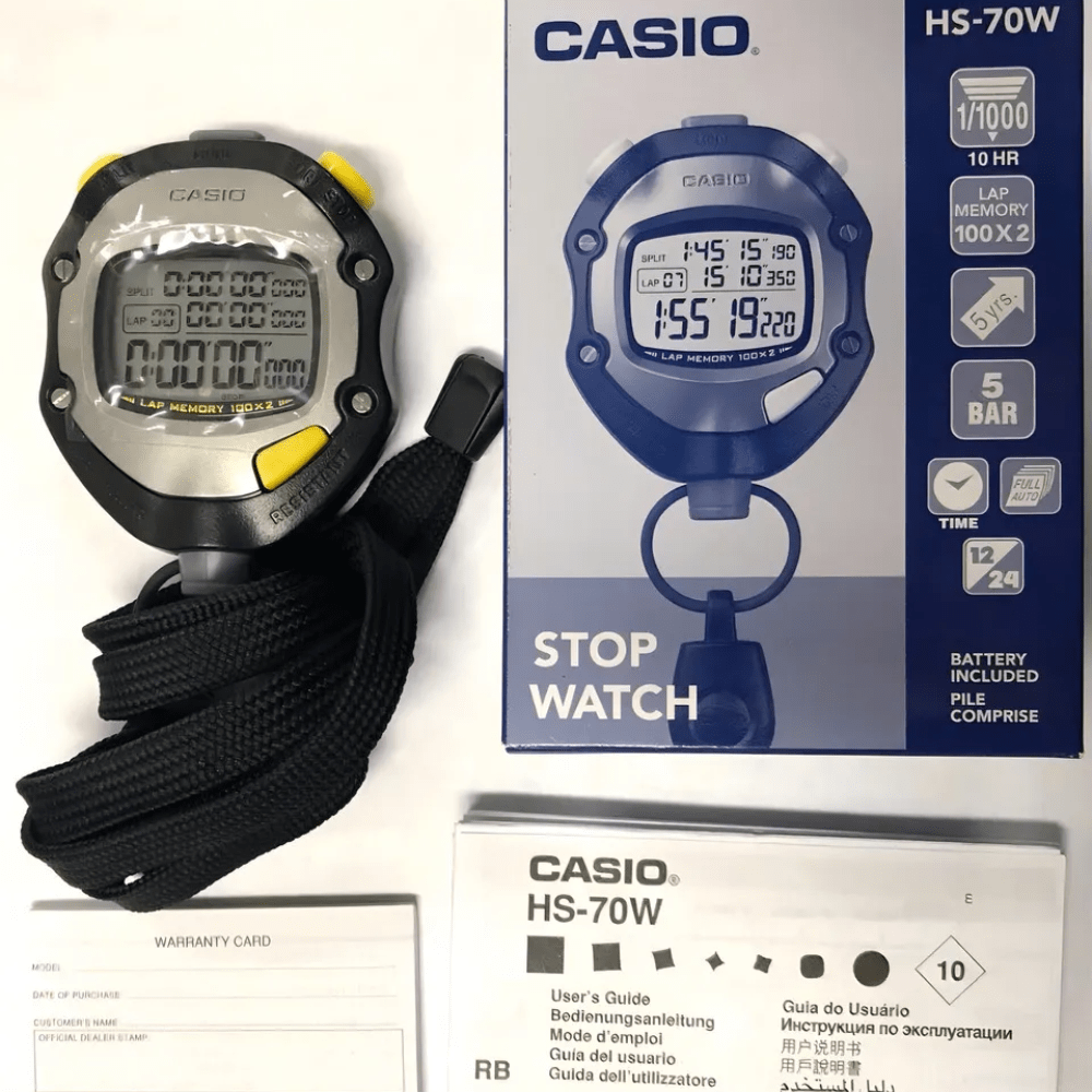 CRONOMETRO CASIO HS-70W-1DF NEGRO GRIS5