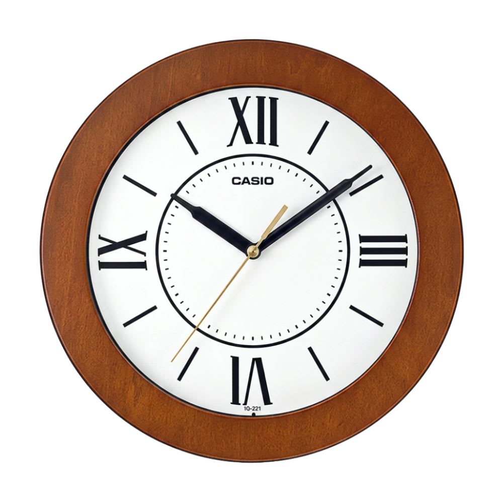 Reloj Mural Casio IQ-126-5BDF Análogo Café5