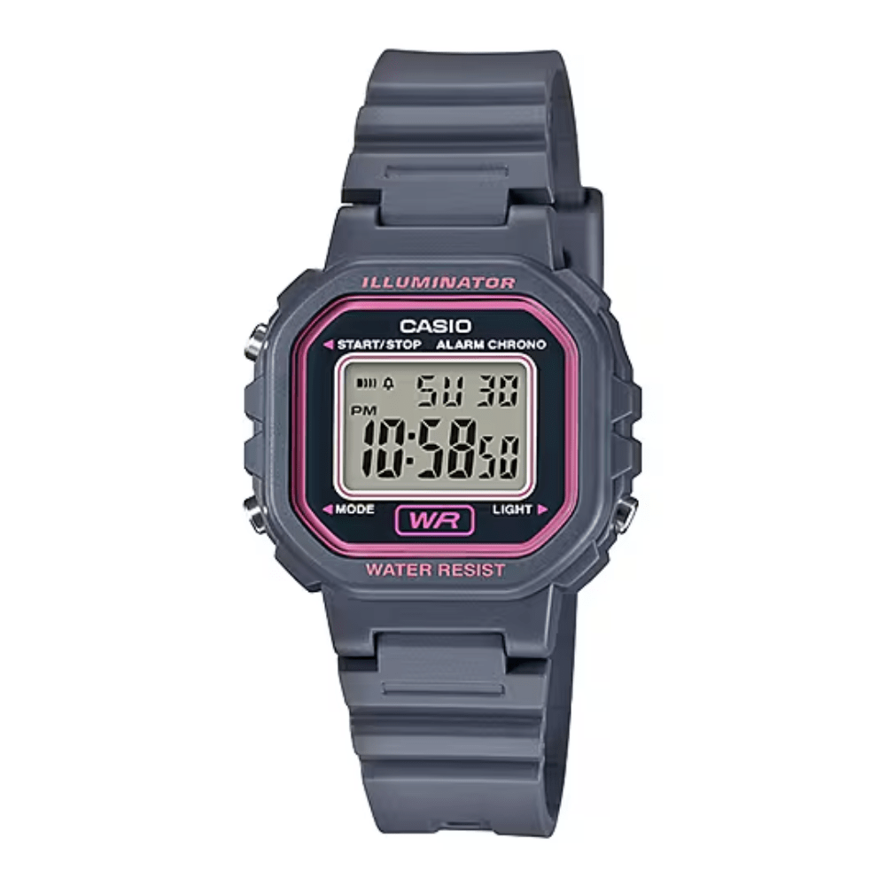 RELOJ CASIO LA-20WH-8ADF GRIS/ROSADO1