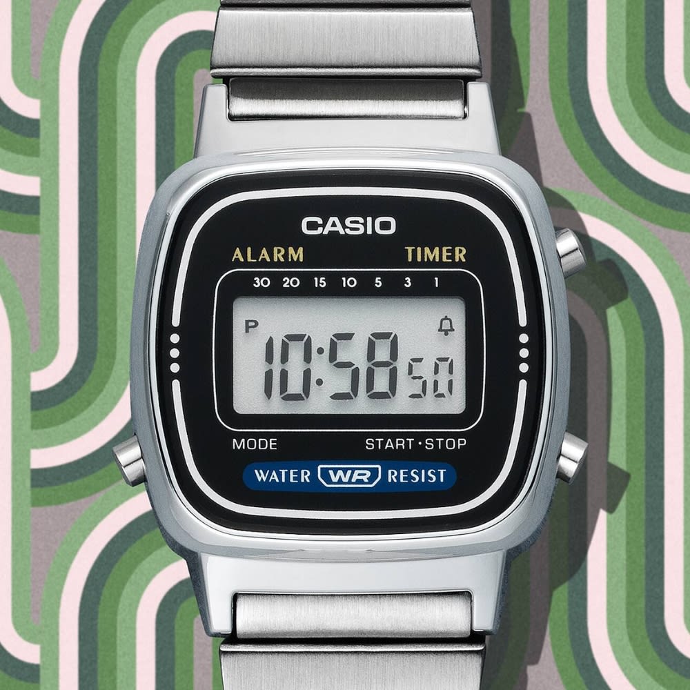 Reloj Casio Vintage LA670WA-1DF Digital Plateado Mujer5