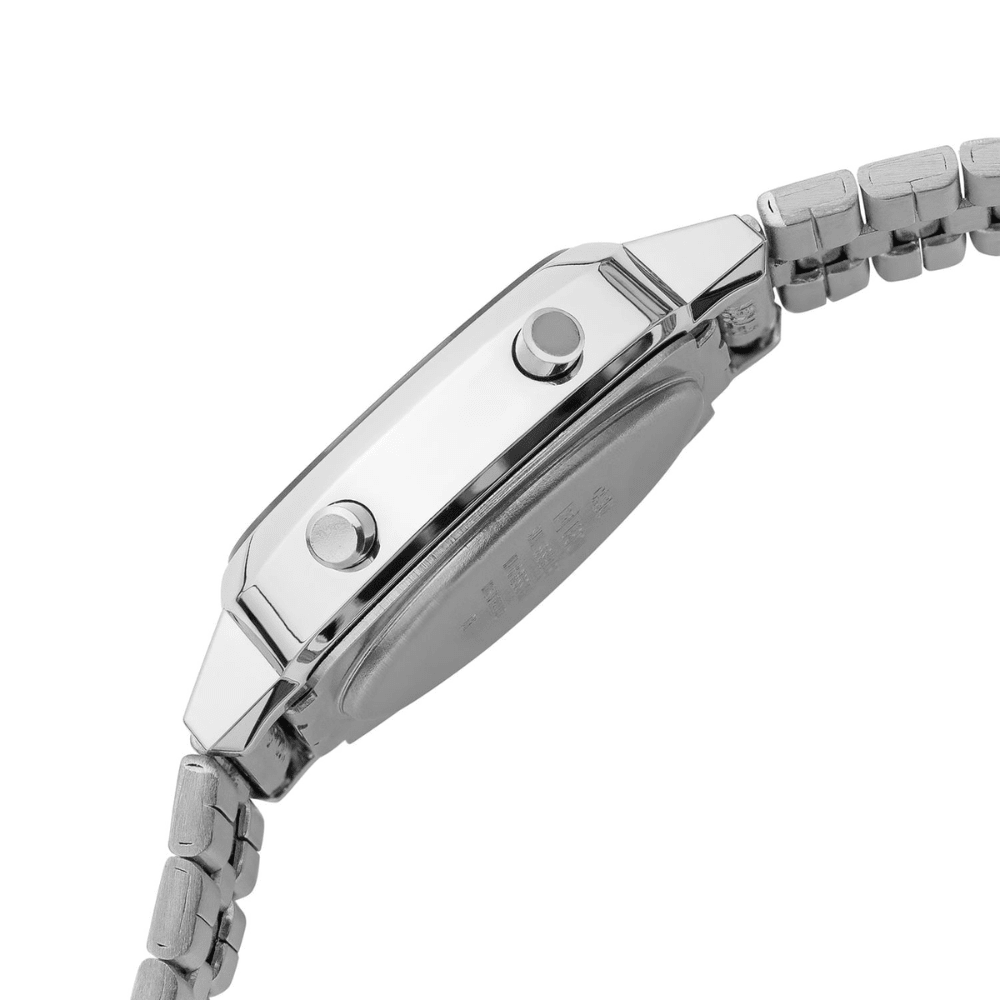 RELOJ CASIO LA670WA-1DF VINTAGE MINI PLATEADO4