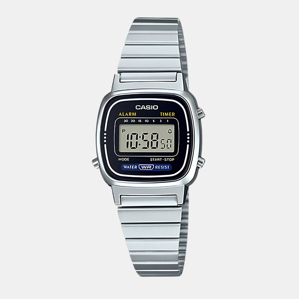 Reloj Casio Vintage LA670WA-1DF Digital Plateado Mujer1