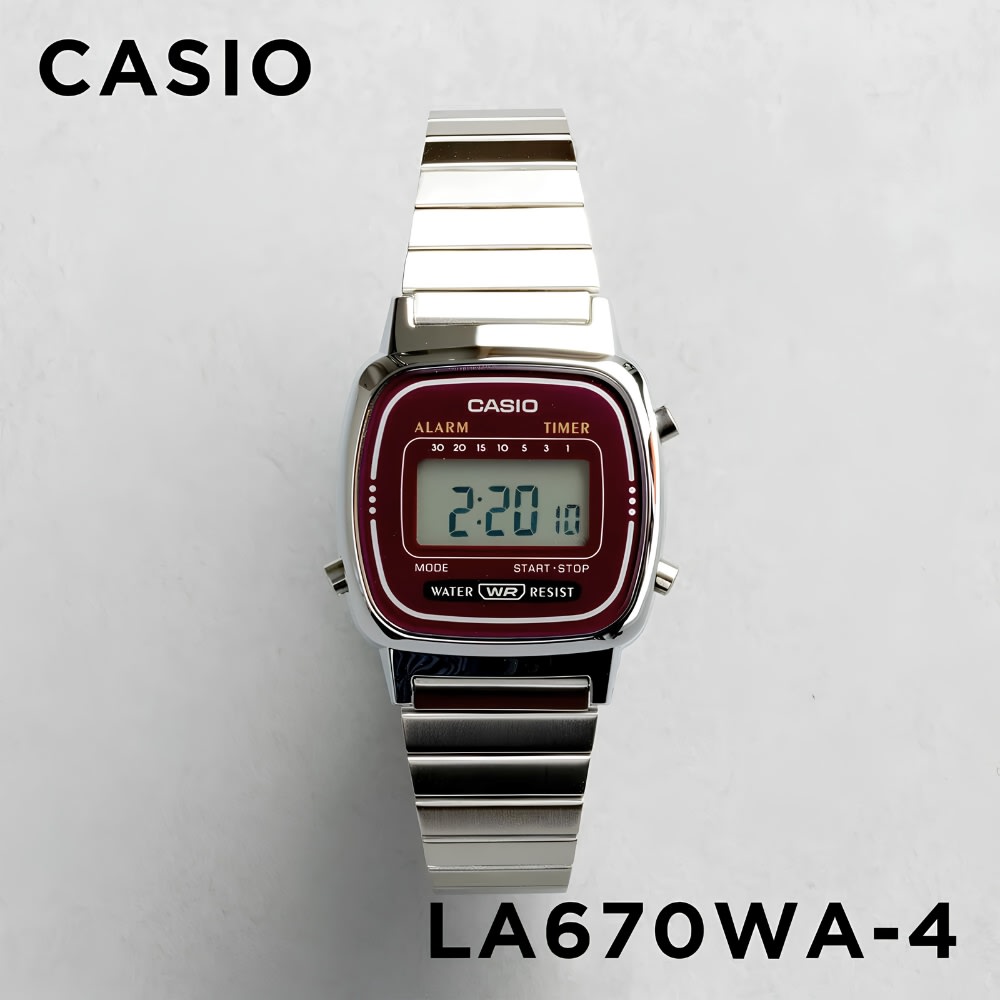 Reloj Casio Vintage LA670WA-4DF Digital Plateado Mujer6