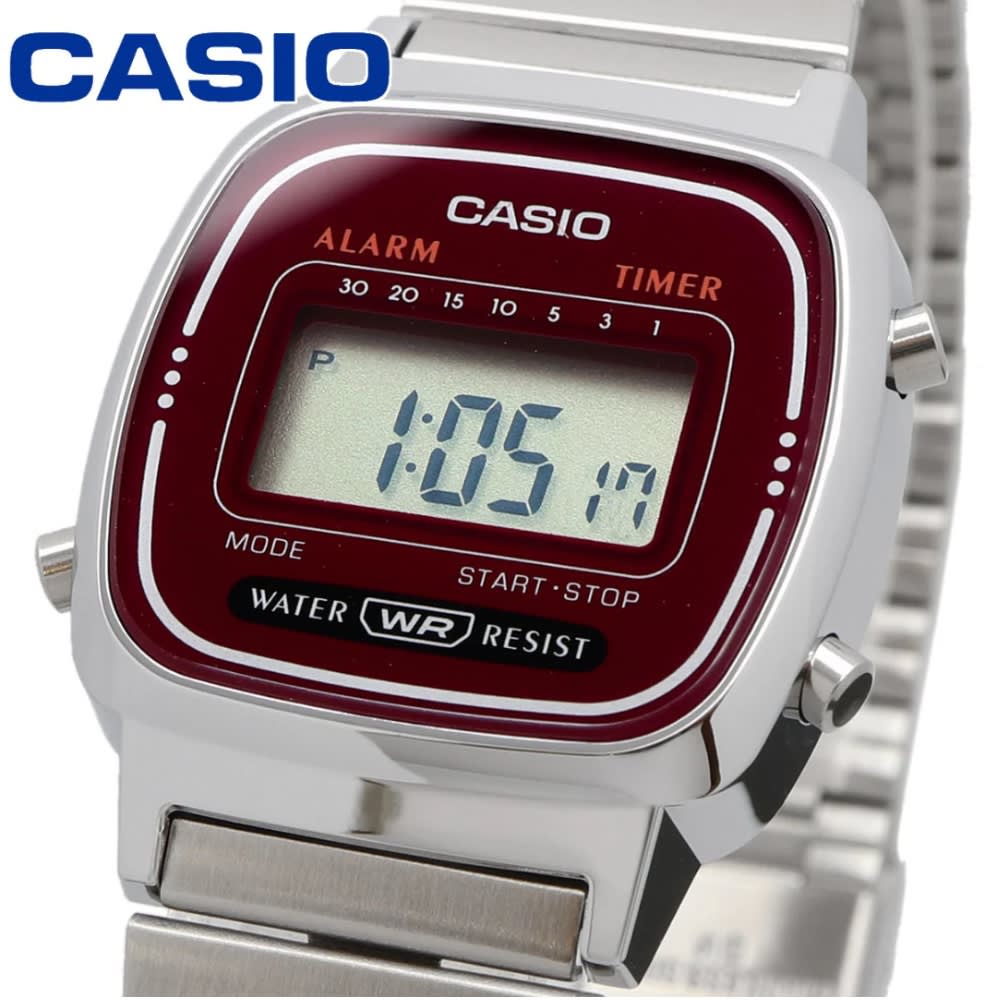 Reloj Casio Vintage LA670WA-4DF Digital Plateado Mujer5