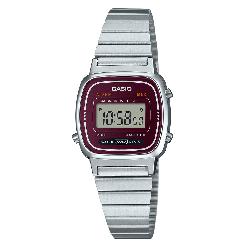 RELOJ CASIO LA670WA-4DF VINTAGE MINI PLATEADO1