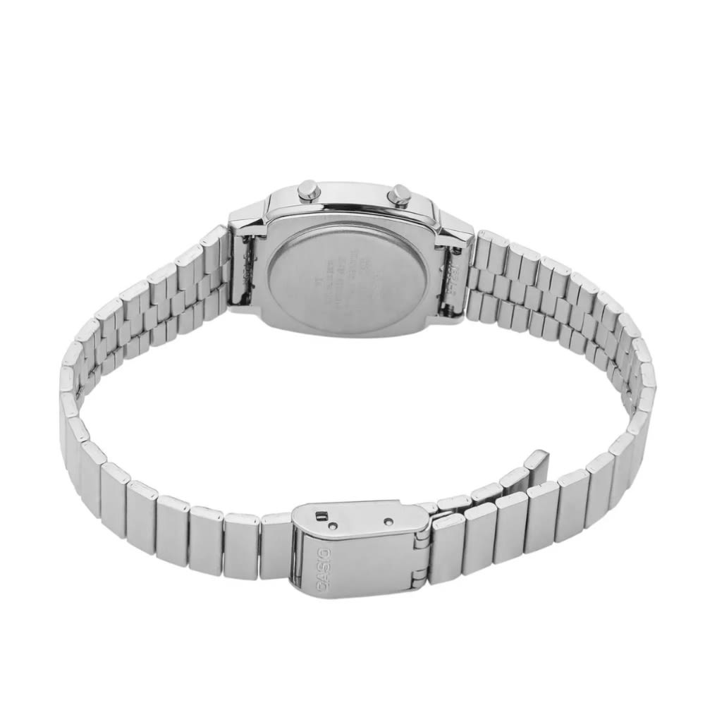 Reloj Casio Vintage LA670WA-7DF Digital Acero Plateado Mujer7