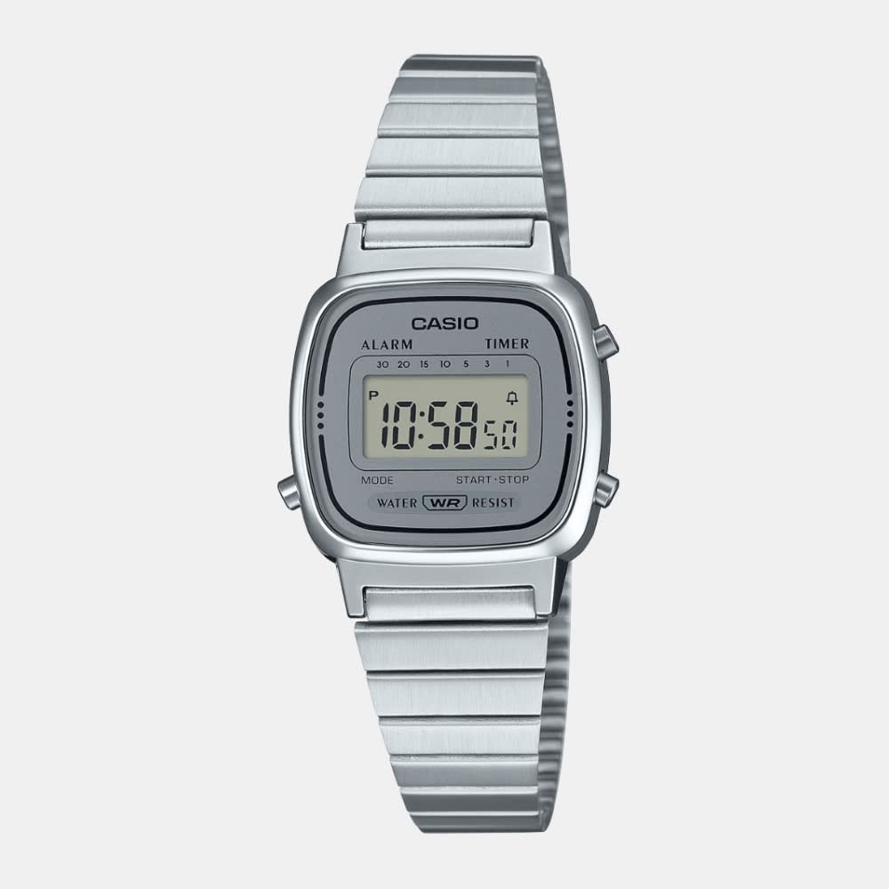 Reloj Casio Vintage LA670WA-7DF Digital Acero Plateado Mujer1