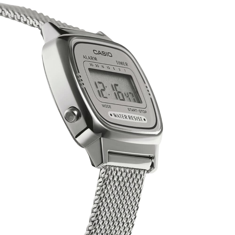 Reloj Casio Vintage LA670WEM-7DF Digital Plateado Mujer9