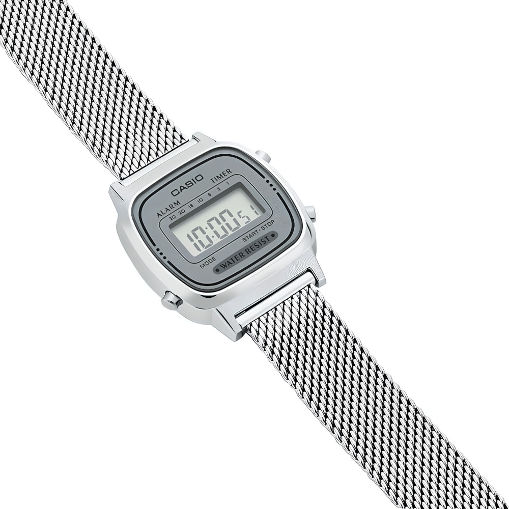 Reloj Casio Vintage LA670WEM-7DF Digital Plateado Mujer10
