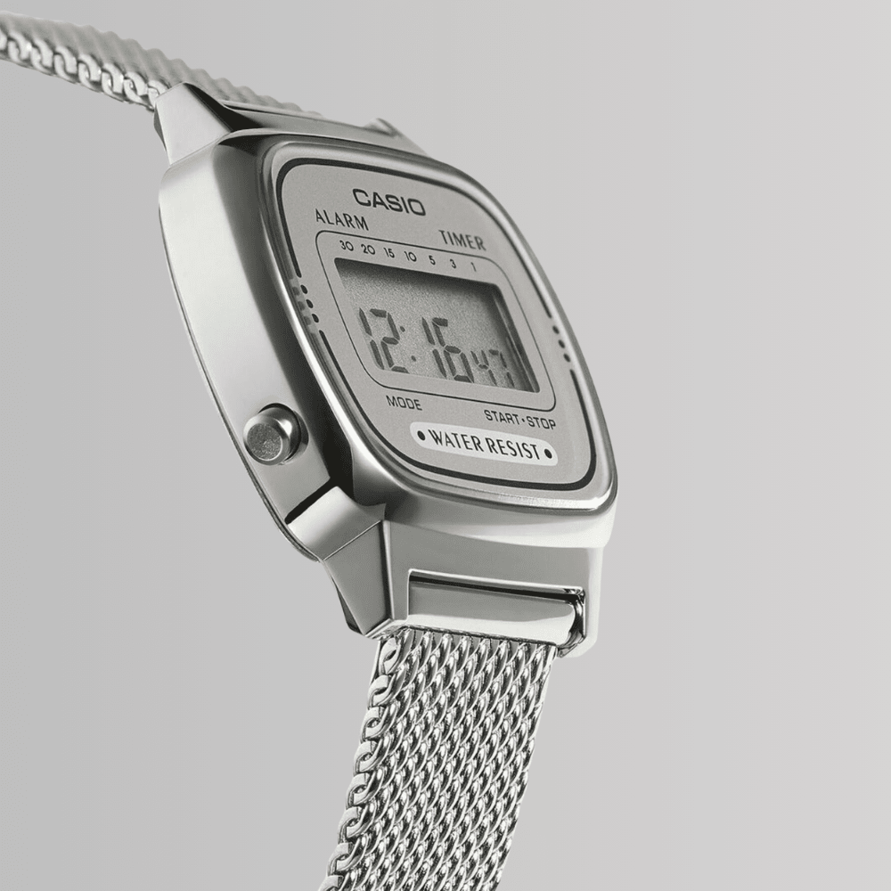 RELOJ CASIO LA670WEM-7DF VINTAGE MINI PLATEADO3