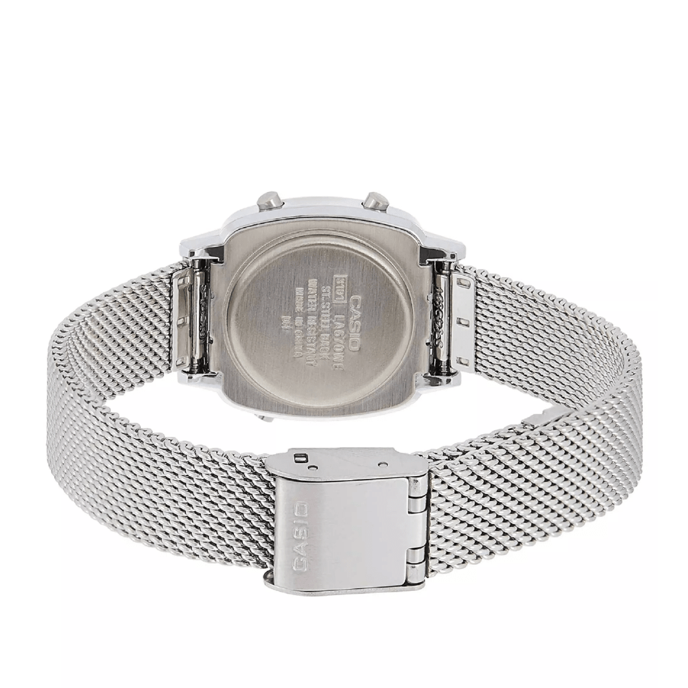 RELOJ CASIO LA670WEM-7DF VINTAGE MINI PLATEADO5