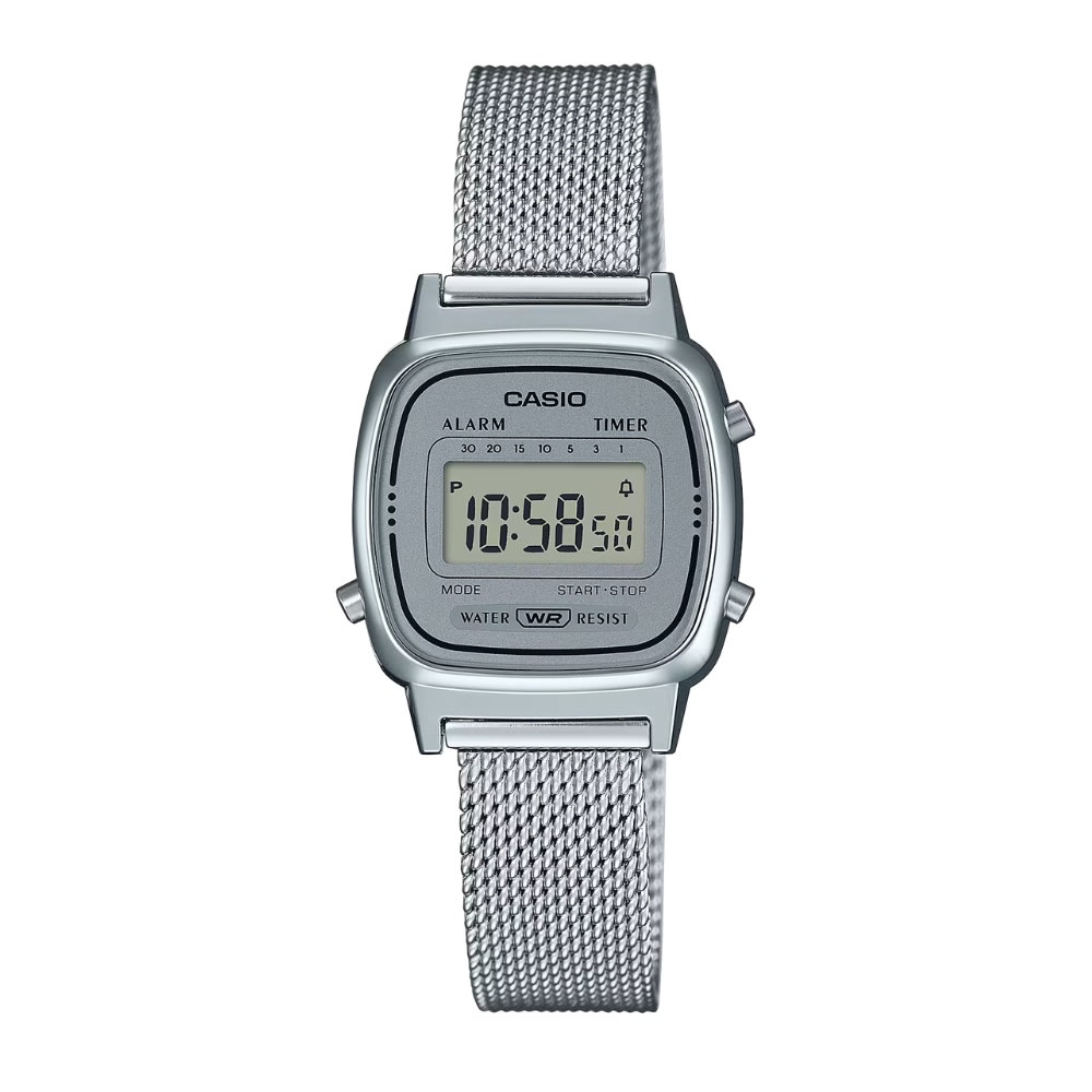 Reloj Casio Vintage LA670WEM-7DF Digital Plateado Mujer13