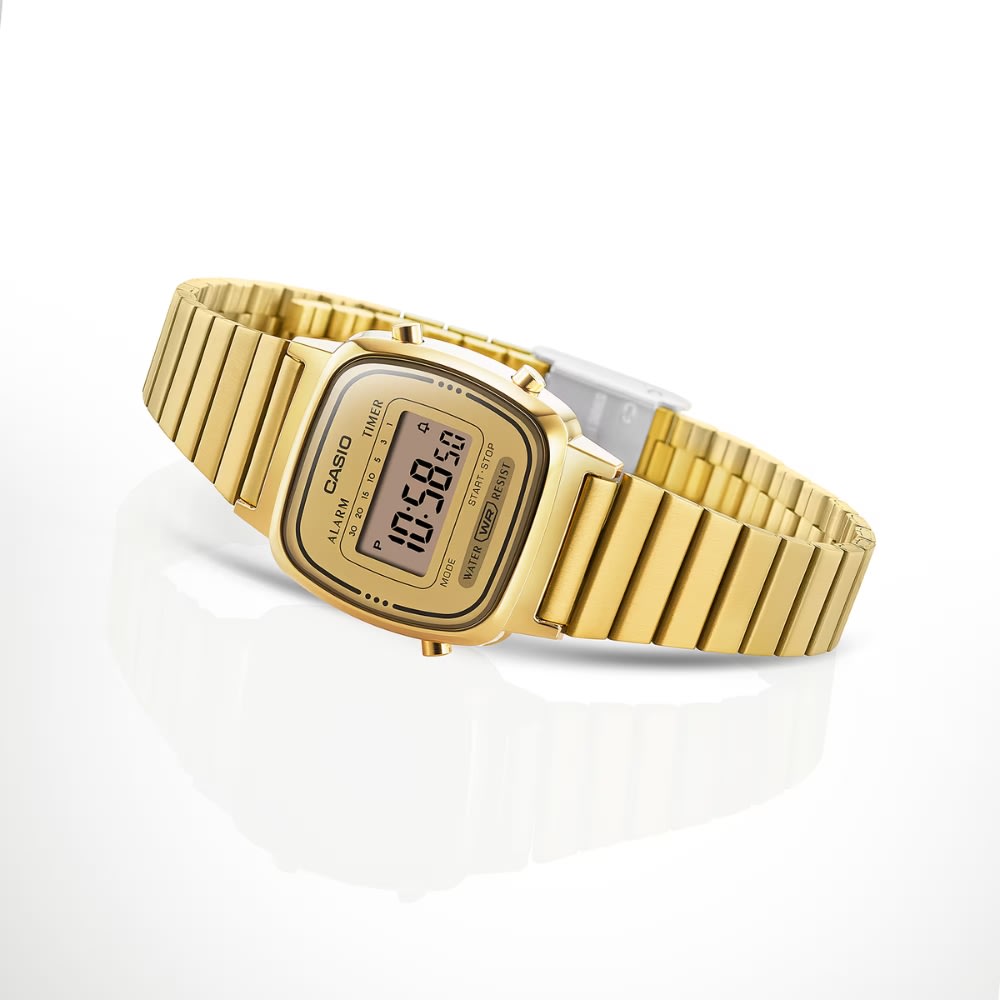 Reloj Casio Vintage LA670WGA-9DF Digital Dorado Mujer9