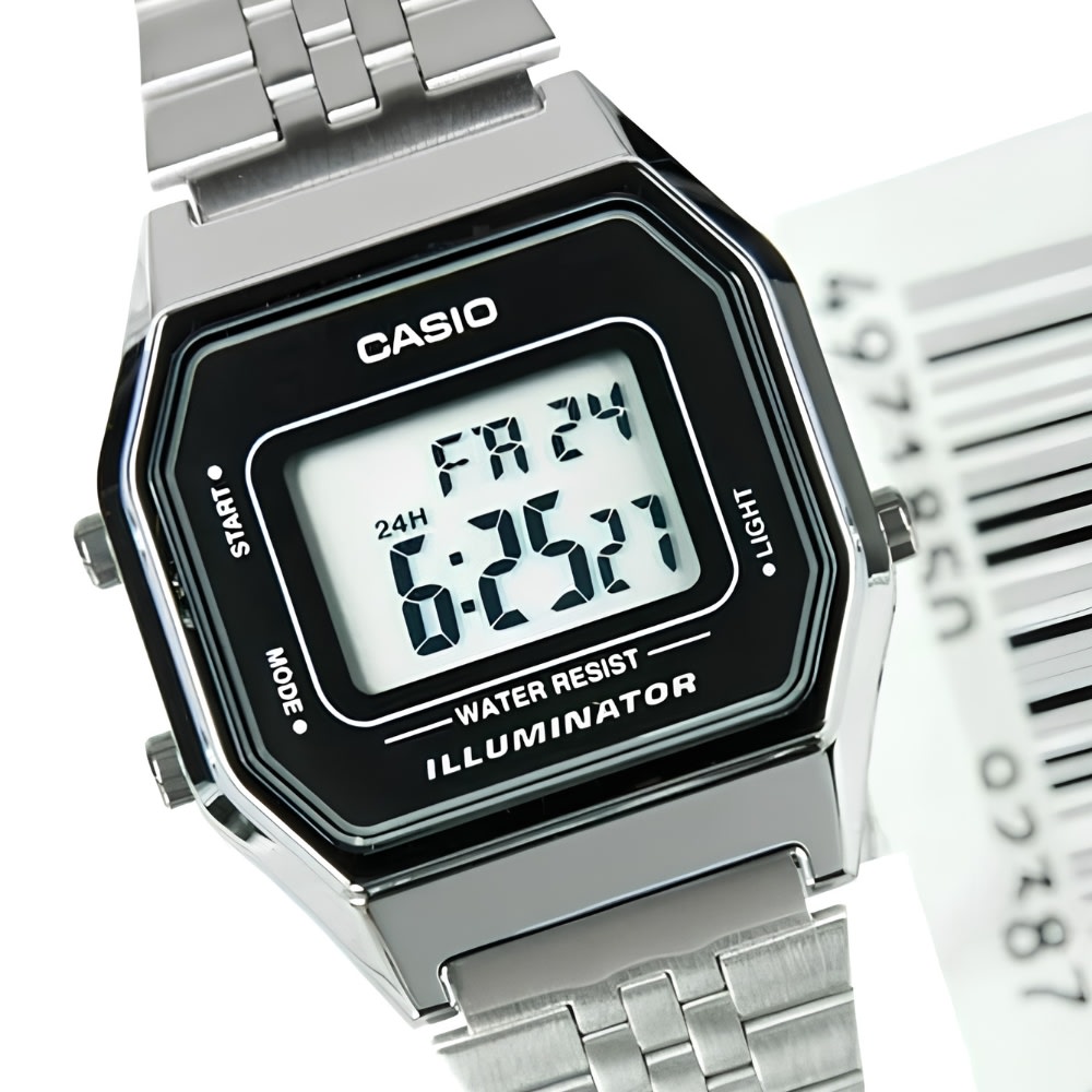 Reloj Casio Vintage LA680WA-1DF Digital Plateado Mujer5