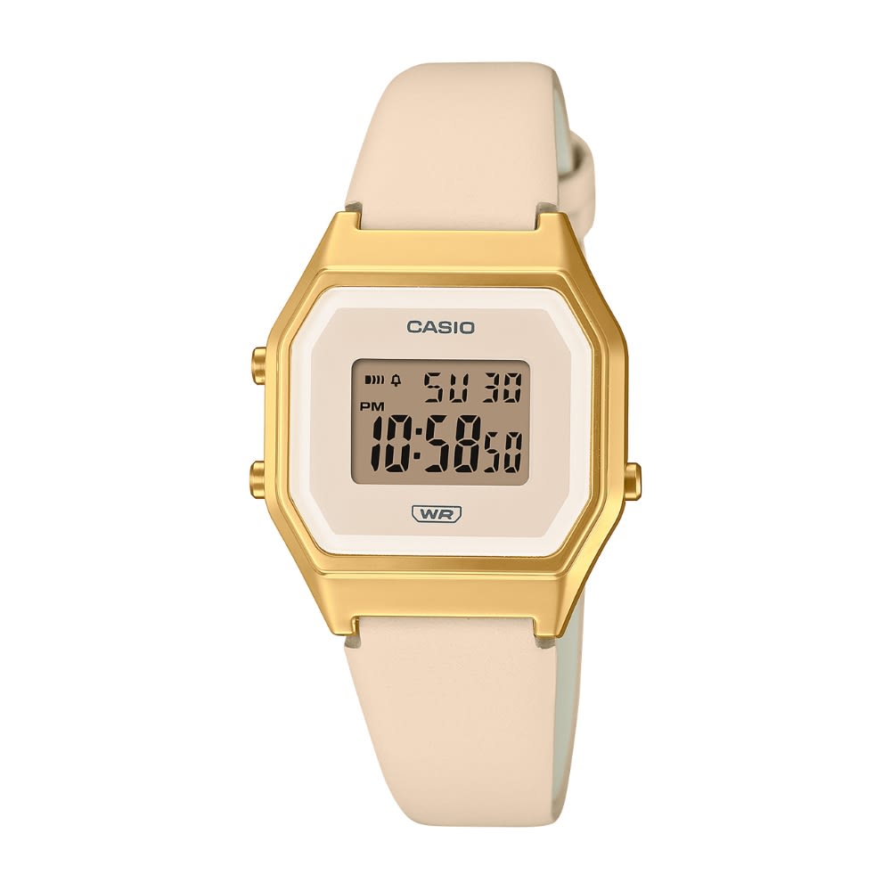 Reloj Casio VintageLA680WEGL-4DF Correa de Cuero Mujer7
