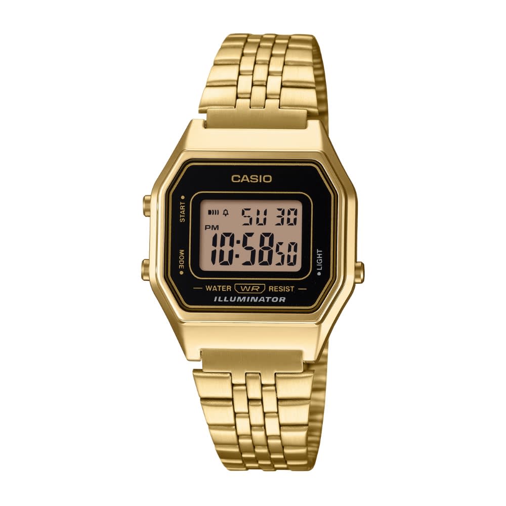 Reloj Casio Vintage LA680WGA-1DF Digital Acero Dorado Mujer7
