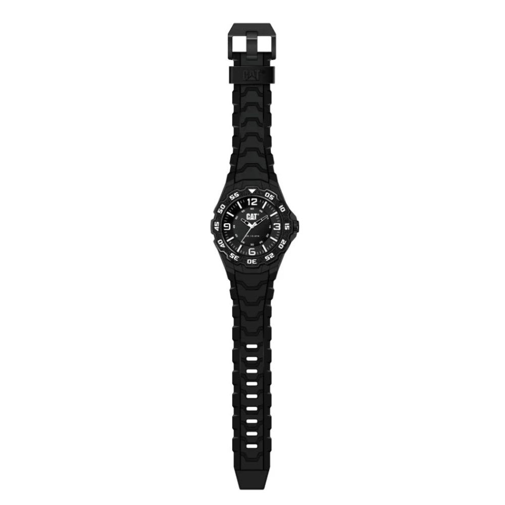 Reloj Cat Motion LJ.160.21.221 Análogo Negro/Blanco Rubber Hombre4