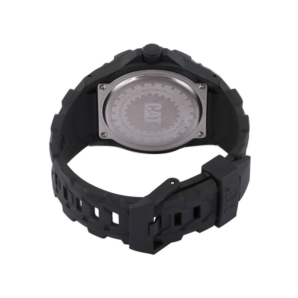 Reloj Cat Motion LJ.160.21.221 Análogo Negro/Blanco Rubber Hombre3
