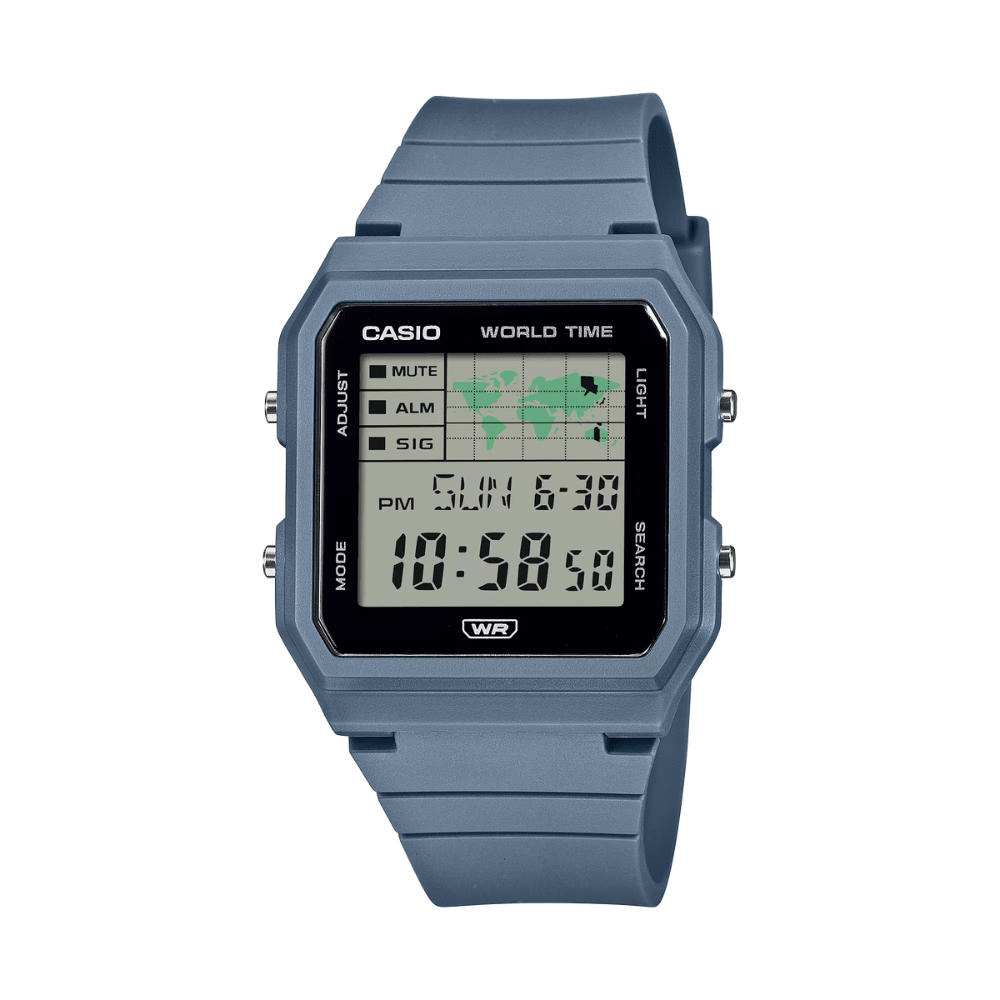 Reloj Casio LF-30W-2ADF Digital Resina Mapa Mundial Azul Unisex9