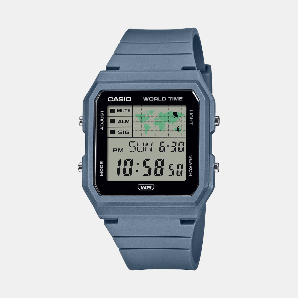 Reloj Casio LF-30W-2ADF Digital Resina Mapa Mundial Azul Unisex1