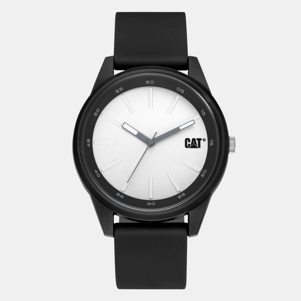Reloj Cat Insignia LJ.160.21.221 Análogo Negro/Blanco Silicona Hombre1