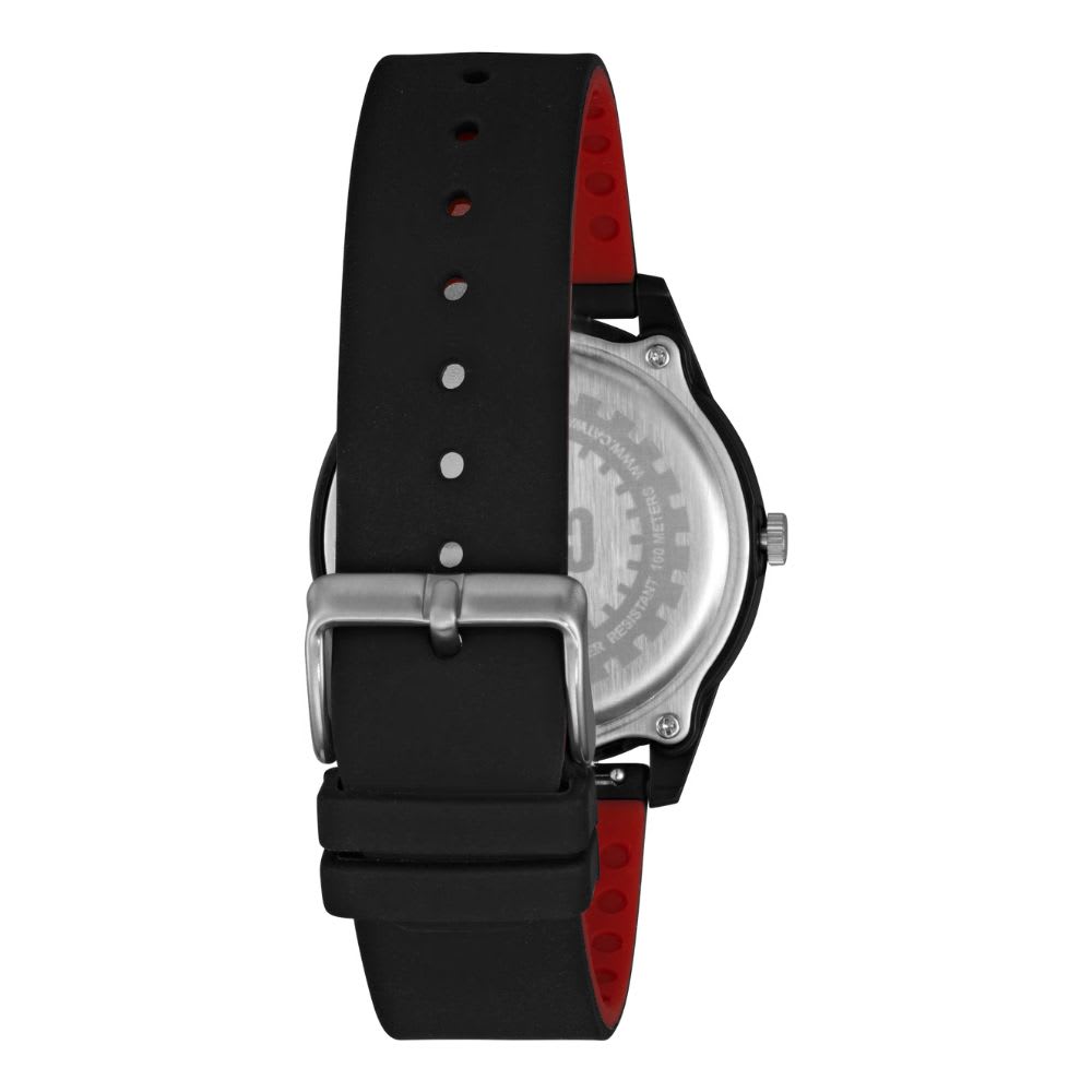 Reloj Cat Insignia LJ.160.21.821 Análogo Negro/Rojo Silicona Hombre5