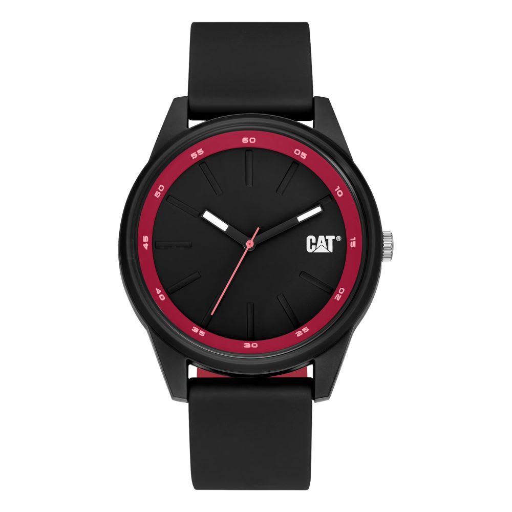 Reloj Cat Insignia LJ.160.21.821 Análogo Negro/Rojo Silicona Hombre6