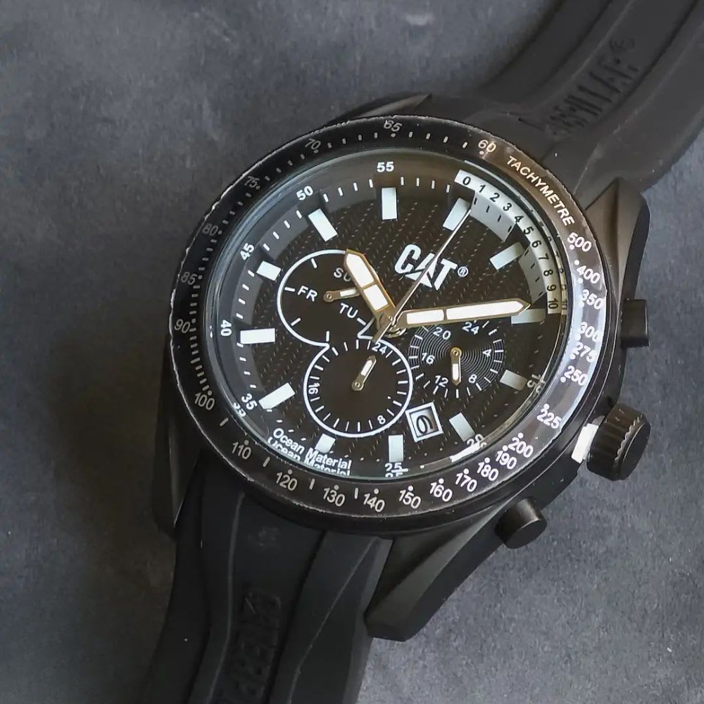 Reloj Cat Oceanía LQ.169.21.122 Análogo Negro Multifunción Dial Negro Hombre3