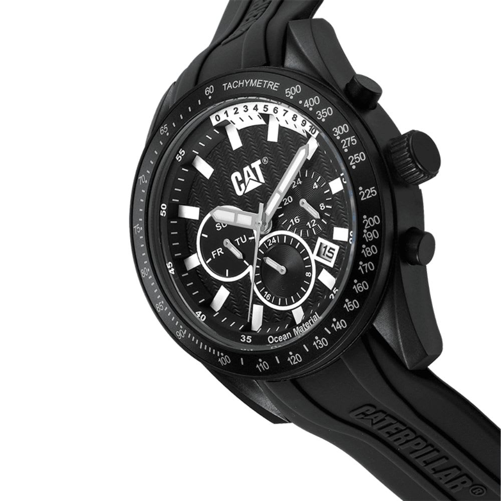 Reloj Cat Oceanía LQ.169.21.122 Análogo Negro Multifunción Dial Negro Hombre5