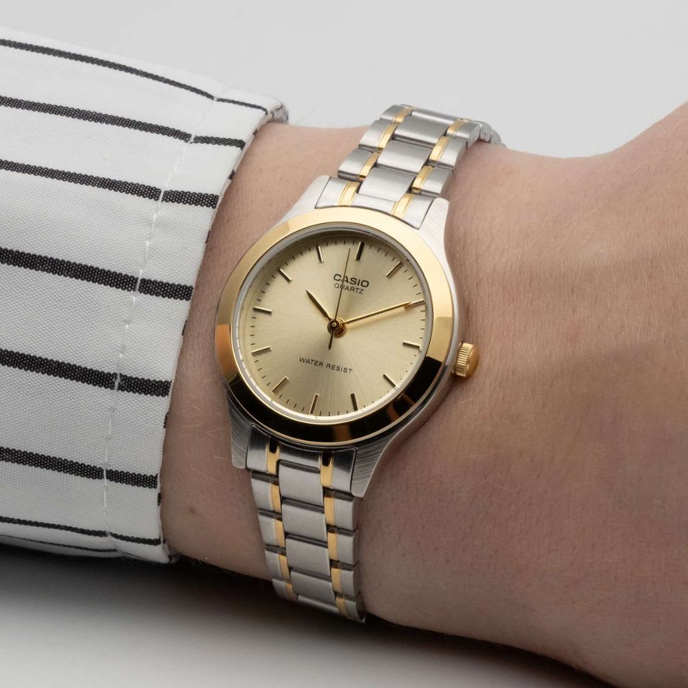 Reloj Casio Clásico LTP-1128G-9ARDF Análogo Bicolor Mujer2