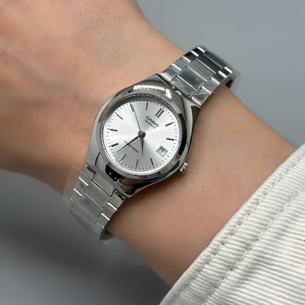 Reloj Casio Clásico LTP-1170A-7ARDF Análogo Plateado Mujer2