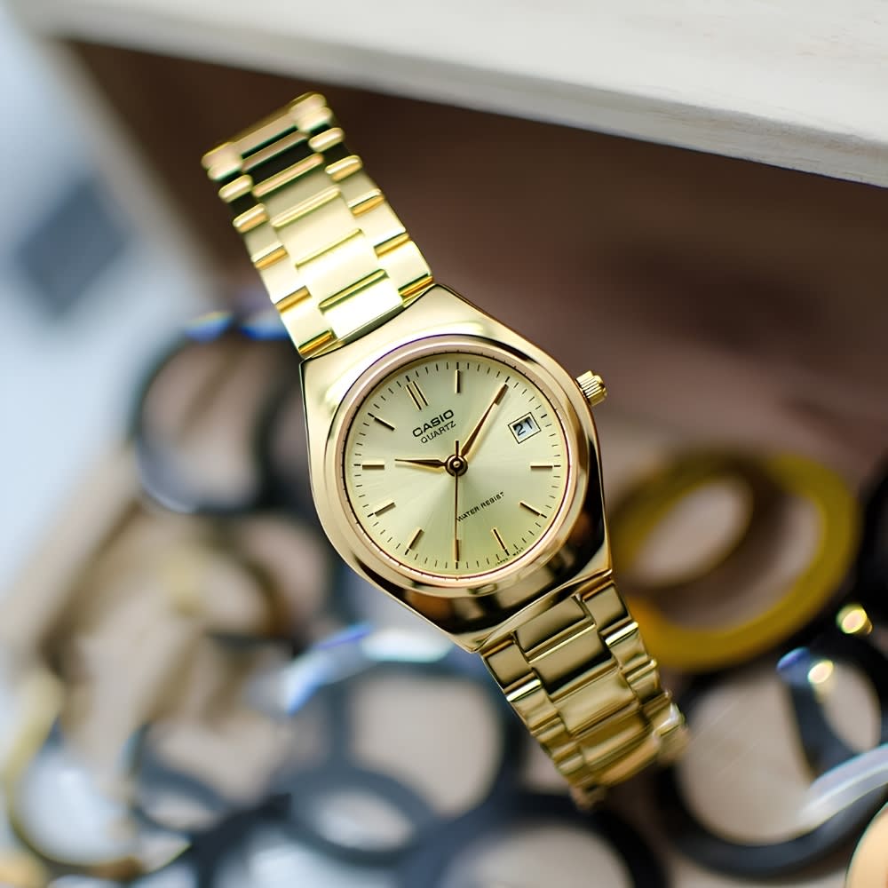 Reloj Casio Clásico LTP-1170N-9ARDF Análogo Dorado Mujer4