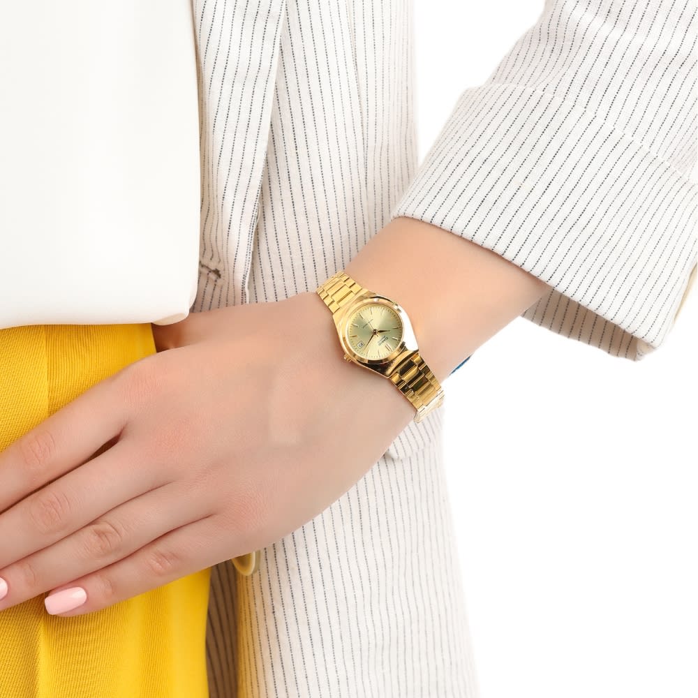 Reloj Casio Clásico LTP-1170N-9ARDF Análogo Dorado Mujer3
