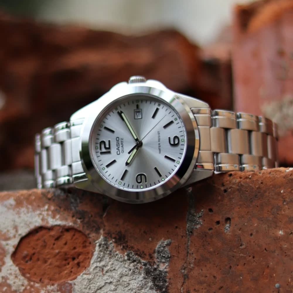 Reloj Casio Clásico LTP-1215A-7ADF Análogo Plateado Mujer5