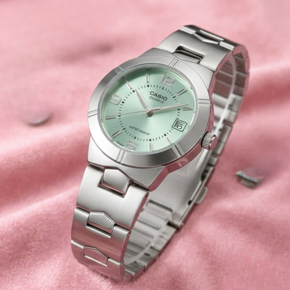Reloj Casio Clásico LTP-1241D-3ADF Análogo Plateado Mujer4