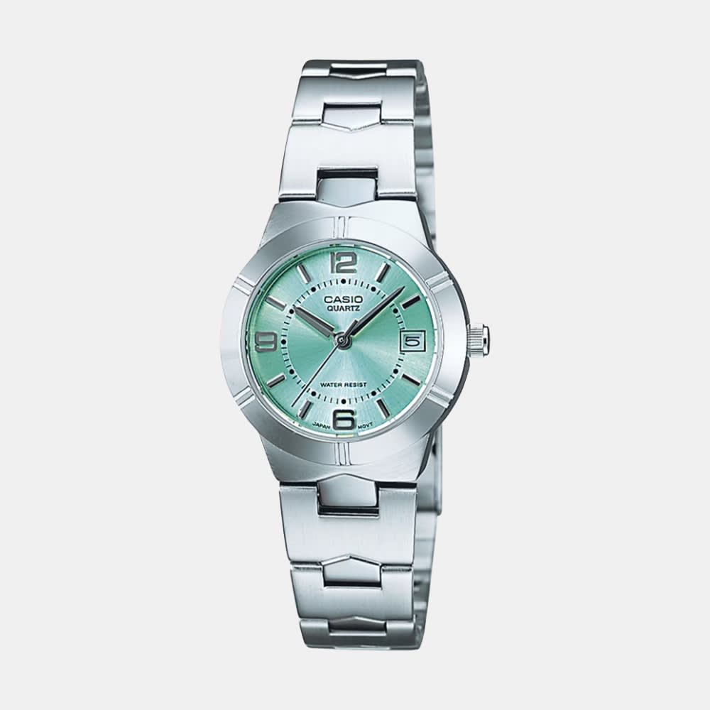 Reloj Casio Clásico LTP-1241D-3ADF Análogo Plateado Mujer1