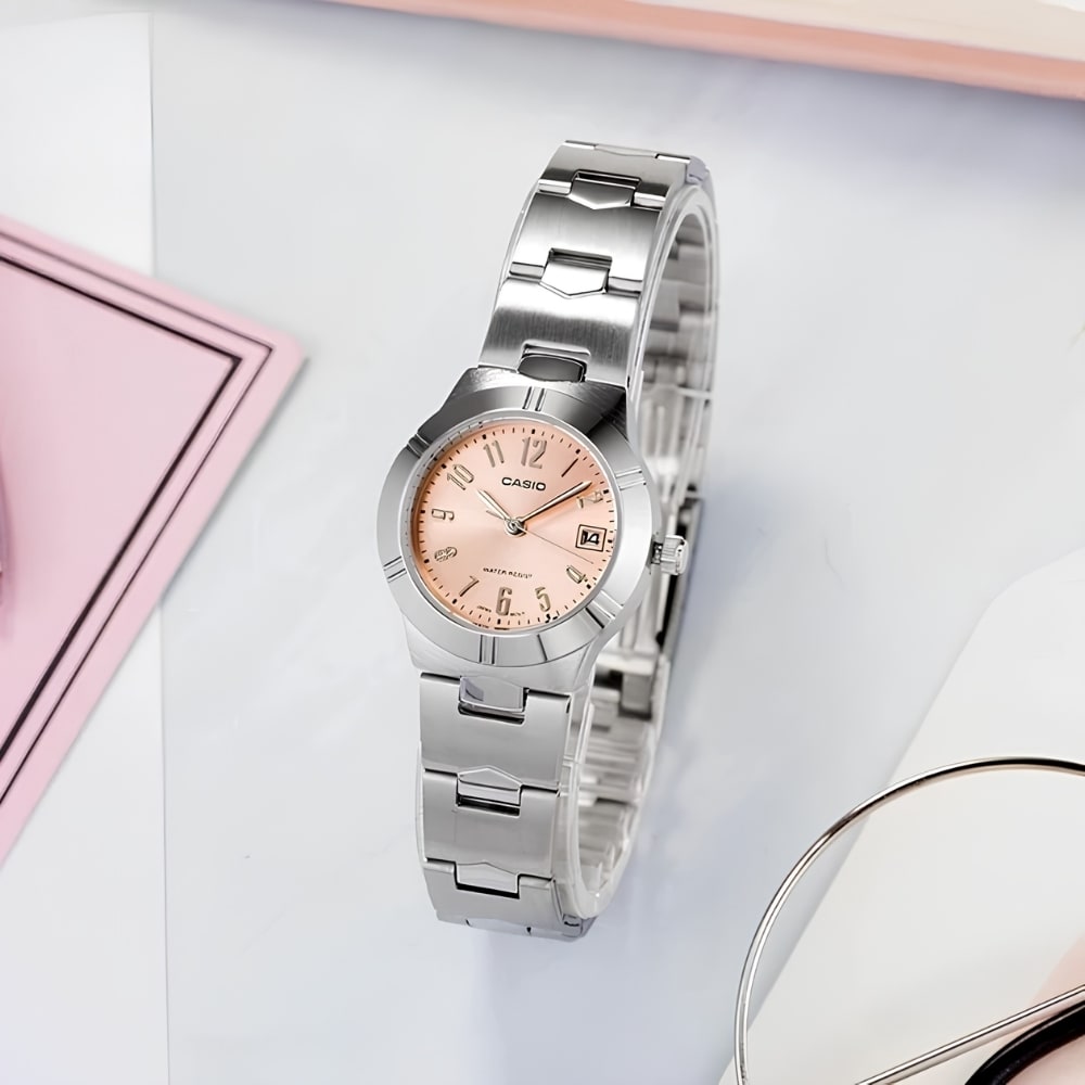 Reloj Casio Clásico LTP-1241D-4A3DF Análogo Plateado Mujer4
