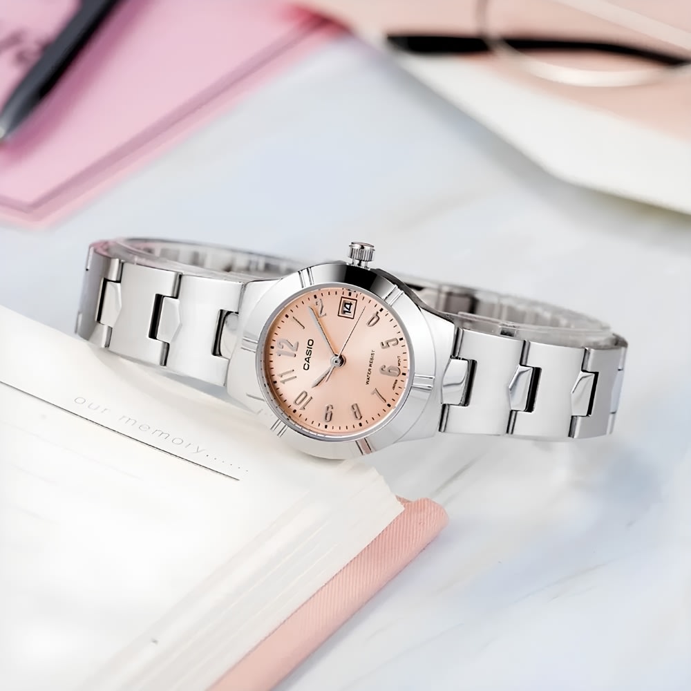 Reloj Casio Clásico LTP-1241D-4A3DF Análogo Plateado Mujer5