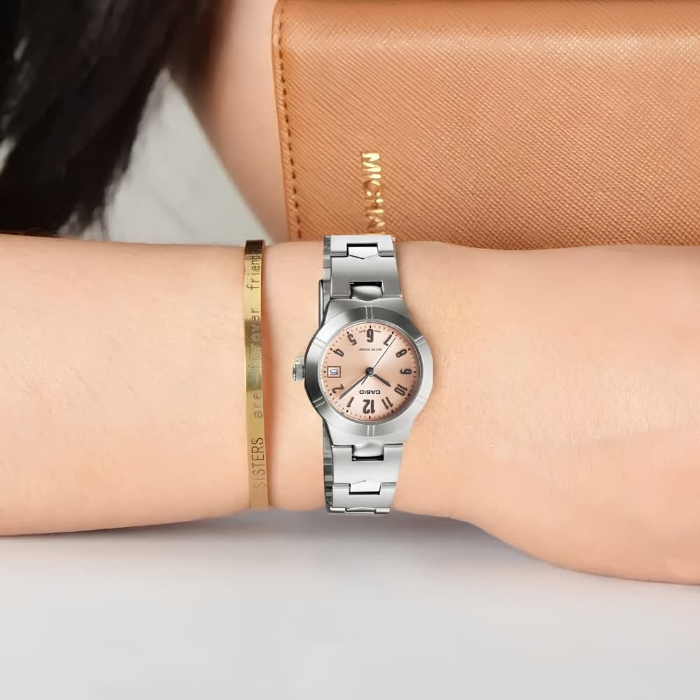Reloj Casio Clásico LTP-1241D-4A3DF Análogo Plateado Mujer3