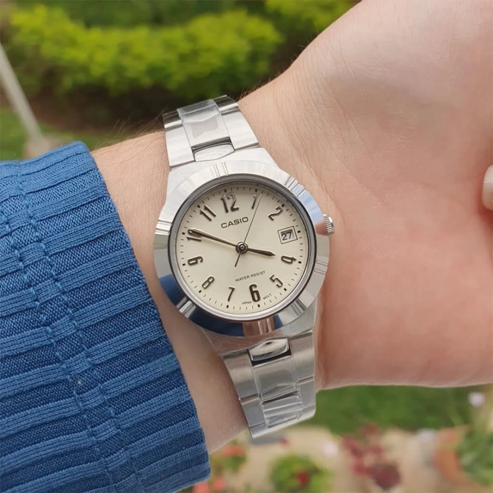 Reloj Casio Clásico LTP-1241D-7A2DF Análogo Plateado Mujer2