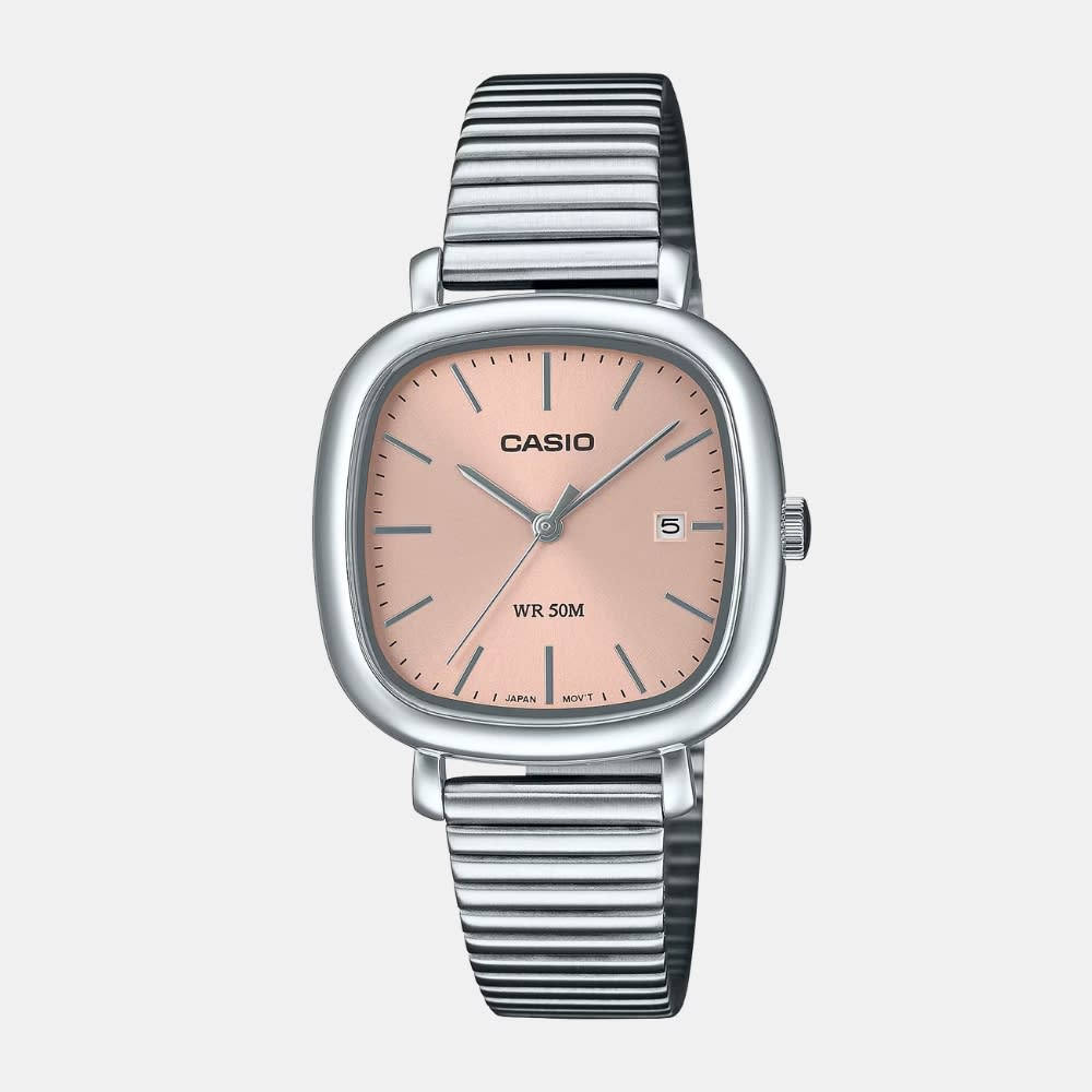 Reloj Casio LTP-B166D-4AVDF Análogo Acero Plateado Mujer1