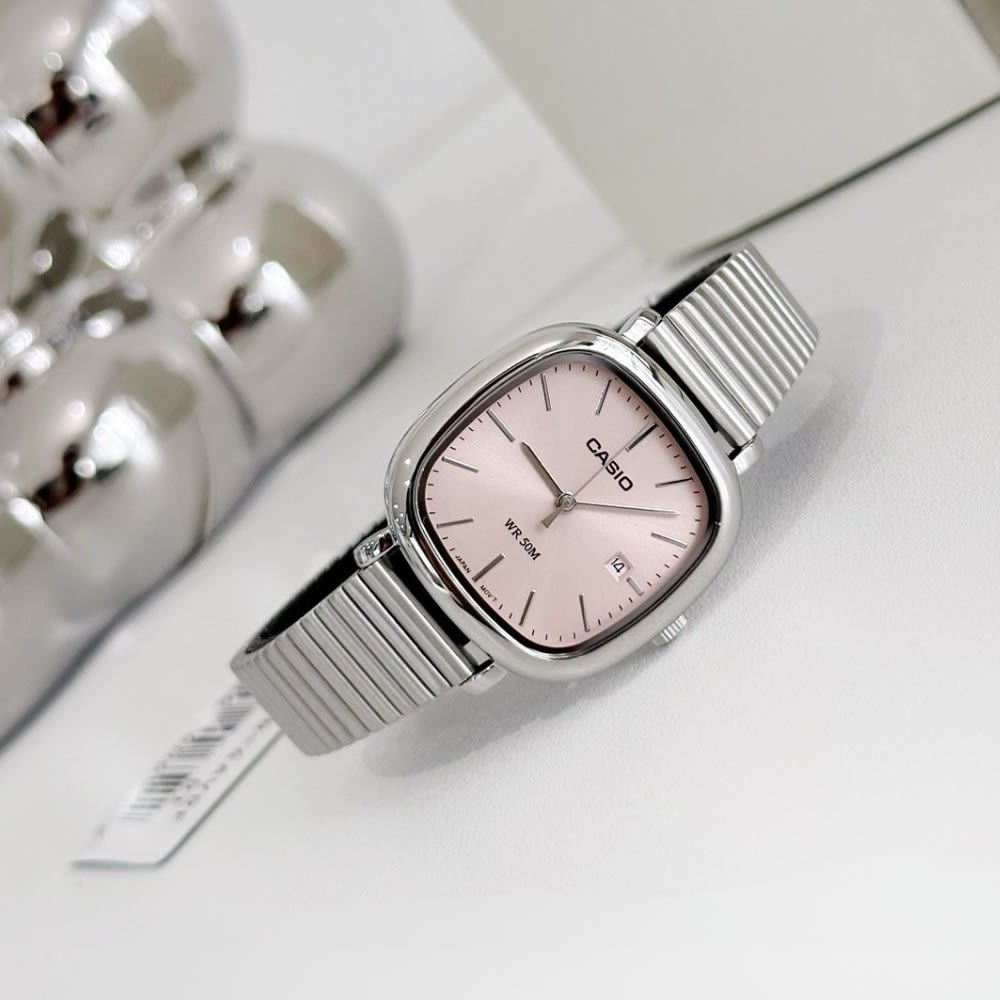 Reloj Casio LTP-B166D-4AVDF Análogo Acero Plateado Mujer3